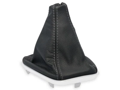 PARA ALFA ROMEO GIULIETTA CAMBIO DE MARCHAS BOTA POLAINA CUERO COSTURAS GRIS Foto 1 de 4