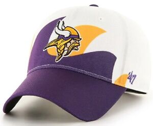 Minnesota Vikings NFL '47  Wave Solo White Shark Tooth Hat Cap Adult One Size