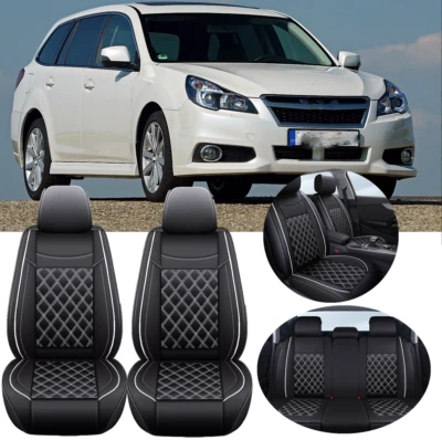 For Subaru Legacy Car Seat Covers Full Set PU Leather Front + Rear 5-Seater Foto 1 de 4