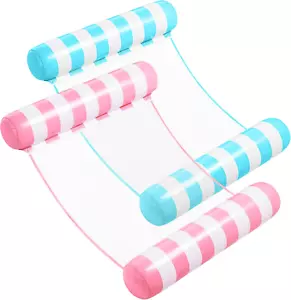 2 Packs Strip Type Hammock Pool Floats for Adults, Inflatable Water Lounge Float - Picture 1 of 12