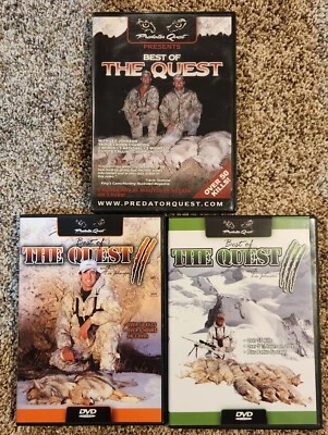 Predator Quest -Best of the Quest 1 2 3 I II III 1-3 - With Les Johnson -DVD Lot - Image 1 of 2