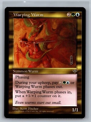 Magic The Gathering Mirage Warping Wurm MTG TCG CCG - Image 1 of 2