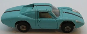 Vintage HTF Aurora Cigar Box Car Porsche 904 Turquoise Plastic Near Mint Example - Picture 1 of 16