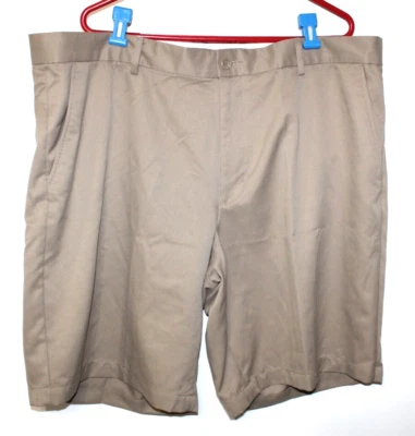 Pantalones Cortos de Golf Greg Norman Tasso Elba Frente Plano Talla 42 Tostado Caqui Chino Foto 1 de 4