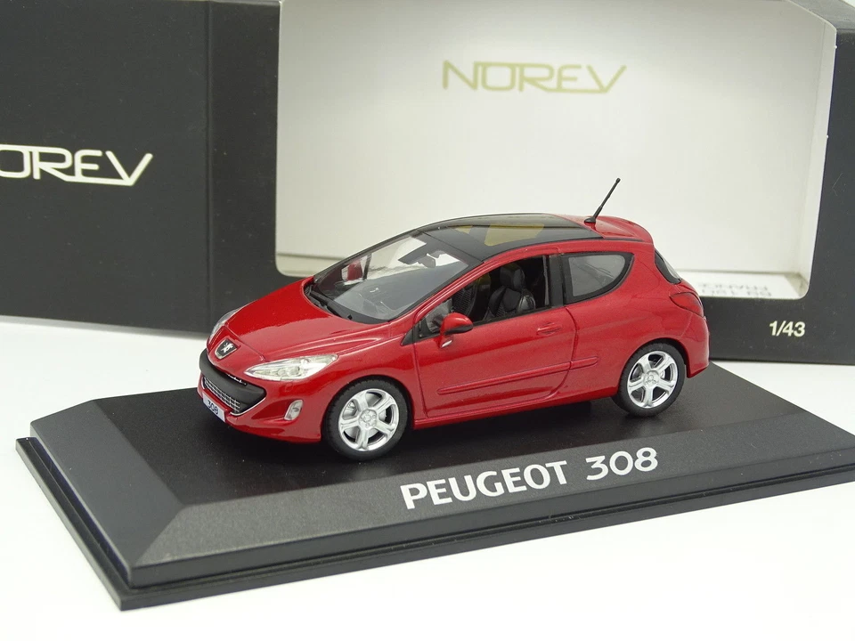 Norev 1/43 - Peugeot 308 3 Porte Rosso - Immagine 1 di 1