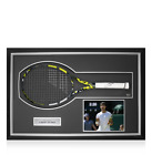 Carlos Alcaraz Signed And Framed Black And Yellow Babolat Pure Aero Tennis Racke