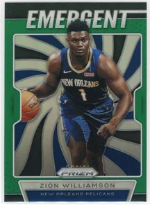 2019-20 Panini Prizm Emergent #7 Zion Williamson Green Prizm - Bild 1 von 2