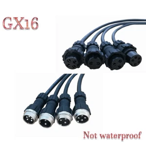 2-10Pin Aviation Plug Male Female Panel Socket Connector 16mm GX16 1Meter Wire - Picture 1 of 5