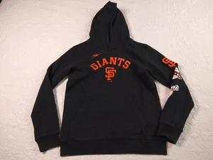 Nike Hoodie Sweatshirt SF Giants Youth L 14-16 Black Orange Graphics Spellout - Picture 1 of 7