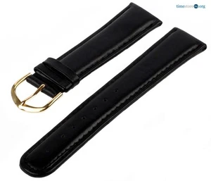 Lederarmband 7019492 GBT-90G Glattleder Schwarz Uhrenarmband Armband  - Bild 1 von 1