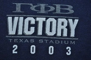 t-shirt xlarge gamma phi beta sorority 2003 smu 22 inches pit to pit - Picture 1 of 5