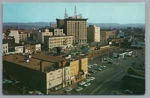 Skyline View Chattanooga Tennessee Chrome Postcard 1966 - Imagen 1 de 2
