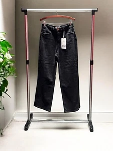 RFM Los Angeles Jeans Black Wide Leg Stretchy Women’s Size 11/30 New With Tags - Picture 1 of 9