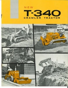 IH New International T-340 Crawler Tractor Brochure Loader Bulldozer Backhoe - Picture 1 of 10