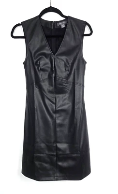 Vestido social Primark preto PU couro sintético tamanho 4 - Imagem 1 de 4