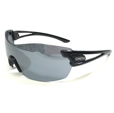 Smith Sunglasses Pivlock Asana Black 807 Square Frames Gray Mirrored Shield Lens