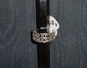 ANILLO DE BANDA FLOR DE LIS DE PLATA ESTERLINA HECHO EN EE. UU. - LA MAYORÍA DE LAS TALLAS 5 - 9,5 DISPONIBLES - Imagen 1 de 11