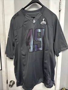 Nike NFL Super Bowl 49 Limited Edition Jersey Mens XXL Gray Stitched Dri-Fit - Picture 1 of 11