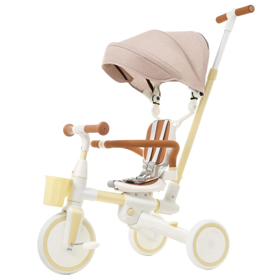 Triciclo para bebé 7 en 1 Triciclo para niño pequeño con varilla de empuje extraíble y ajustable Foto 1 de 4