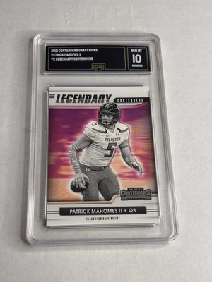 2021 Panini Contenders Draft Picks - Legendary Contenders Patrick Mahomes GMA 10 - Image 1 of 2