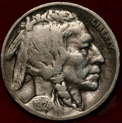 1924-D Denver Mint Buffalo Nickel - Image 1 of 2