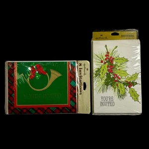 Hallmark Inviti Vintage per Feste di Natale - 2 Confezioni da 8 - Sei Invitato - Foto 1 di 6