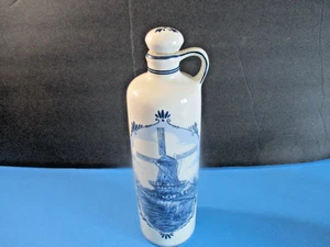 Blue Delft's Holland BOLS Royal distilleries ceramic windmill pottery container - Picture 1 of 9