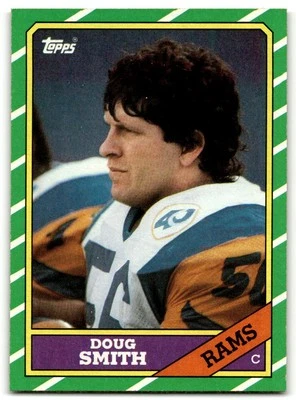 1986 Topps #83 Doug Smith Los Angeles Rams - Image 1 of 2