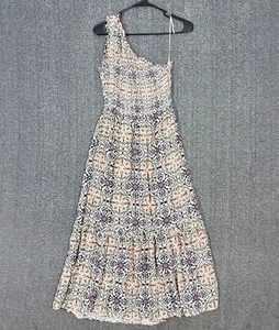 Maxi Vestido Knox Rose Para Mujer XS Bohemio En Niveles Calado Rayón Un Hombro - Imagen 1 de 13