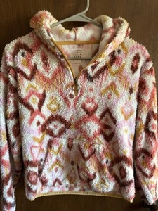 Billabong Kids' Girls' Youth Just In Time Half Zip Pullover Hoodie Sz Large/12 - Picture 1 of 4