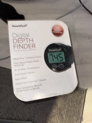 HawkEyeDigital Depth Finder Air Water Temperature Sensor new - Image 1 of 4