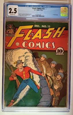 Flash Comics #12... CGC 2,5... diciembre de 1940... Foto 1 de 2