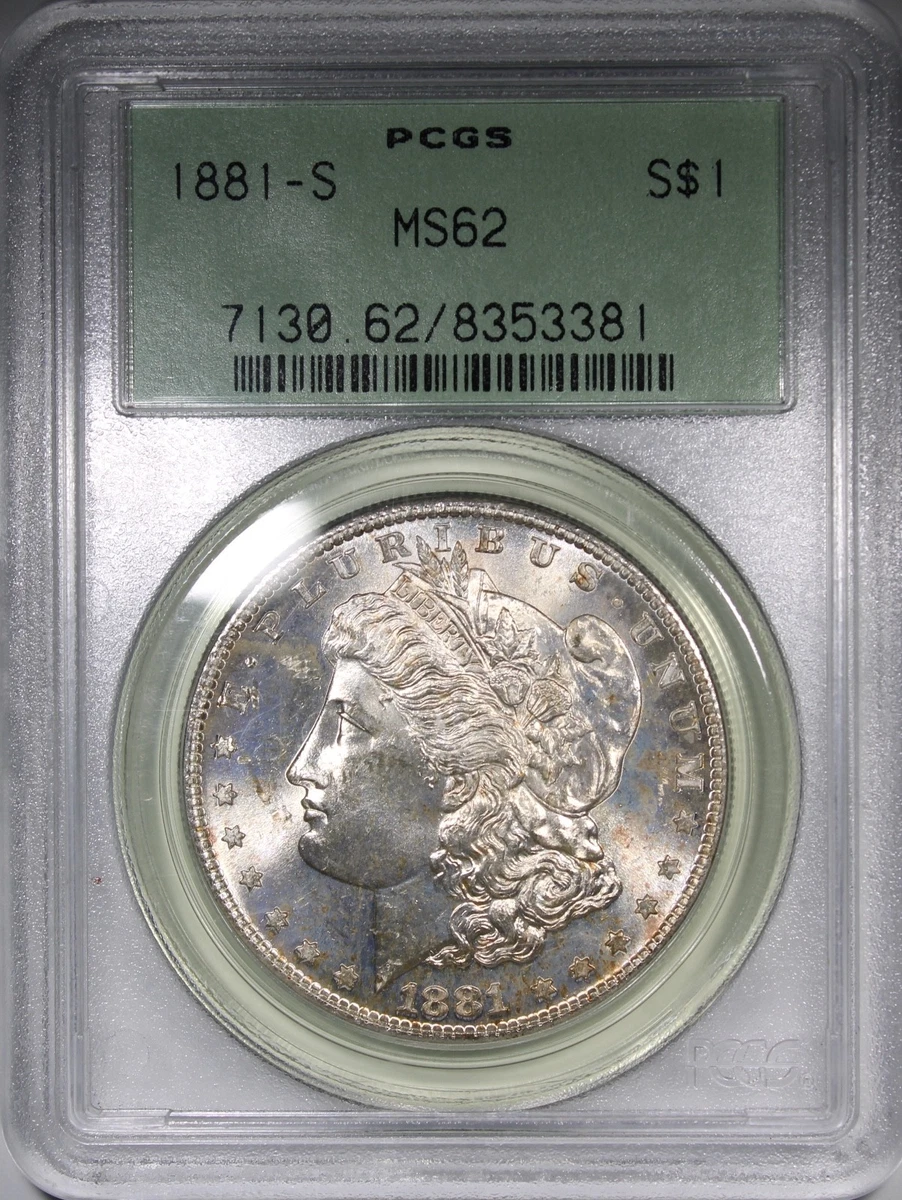 1881 MS 62 Graded Morgan Dollars for sale | eBay