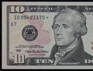 $10 2006 Gem CU Star Federal Reserve Note IG00421170* ten dollar, Chicago, 640K - Picture 1 of 3