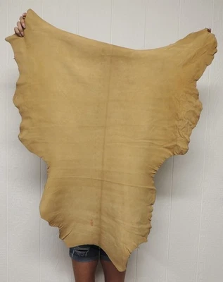 SMOKE BUCKSKIN Leather Hide for Native Crafts Laces Pipe Bags Regalia Pelt Skins - Image 1 of 4