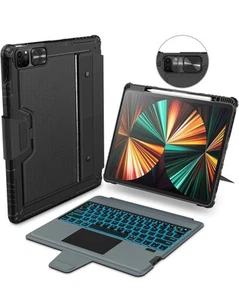 Nillkin Bumper Keyboard Case for iPad Air 13 2024, iPad Pro 12.9 2020/2021/2022 - Picture 1 of 7