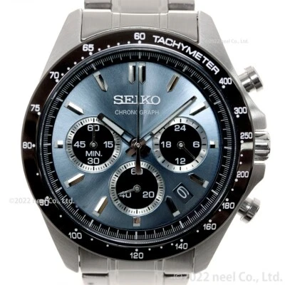 SEIKO Spirit SBTR027 Blue Gray Stainless Chronograph Men`s Watch New Japan Box - Image 1 of 4