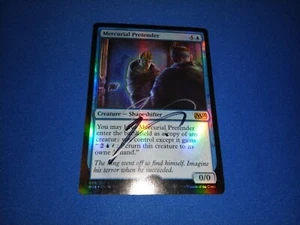 MTG Magic Mercurial Pretender FOIL signiert Artist Proof x1 mit Skizze M15 Izzy - Bild 1 von 2