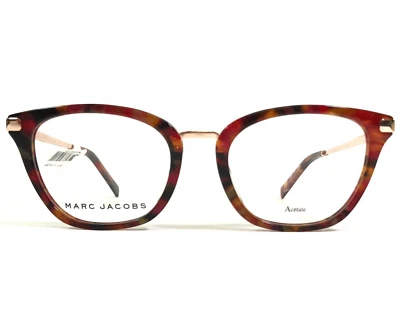 Marcos de gafas Marc Jacobs 397 O63 marrón rojo tortuga oro rosa 50-19-145 Foto 1 de 4