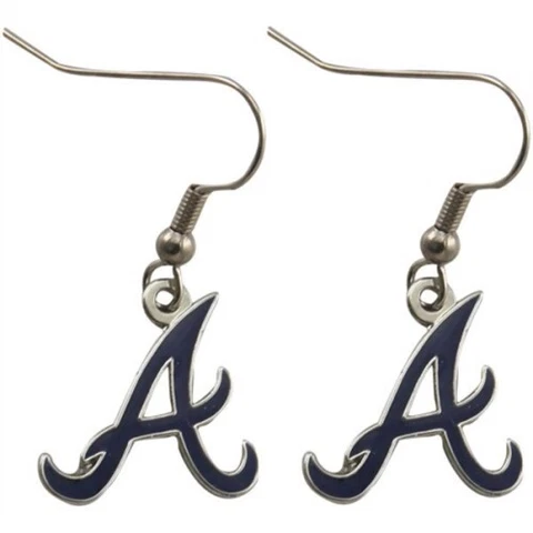 Atlanta Braves MLB Team Logo Dangle Earrings Cover