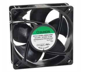 Sunon Lüfter 120x120x38mm CF4113HBT-AB9 IP55 AC 230V 3600U/min Flachstecker - Bild 1 von 2