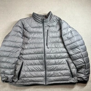 Eddie Bauer First Ascent Jacket Mens 2XL Gray Down Puffer Storm Down 800 Fill - Picture 1 of 12