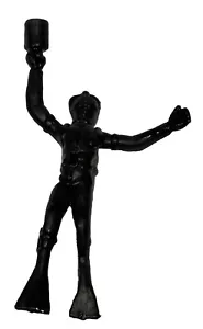 Frogman Vintage Rare Survivor Plastic Scuba Diver James Bond 007 Army Bucket Toy - Picture 1 of 3