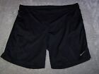 Nike Dri-FIt Shorts Large Swoosh Running Active Work Out 42X7 Men's Black