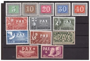 SUISSE 1945 - PAX - SÉRIE DE LA PAIX NEUVE ** MNH - Picture 1 of 1
