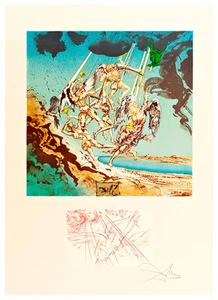 Homage to Homer Suite-Return of Ulysses A2 by Salvador Dali Quality Canvas Print - Picture 1 of 1