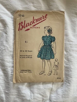 Sewing Pattern - Blackmore - 5745 - Girl's Dress - 40/50s - Vintage, Retro - Image 1 of 2