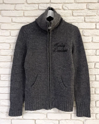 Suéter Jersey Cremallera Harley-Davidson Logo Lana Alpaca Para Mujer Talla M Foto 1 de 4