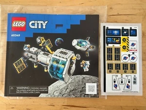 Lego Manual de Instrucciones, 60349 Ciudad Estación Espacial Lunar Libro Nuevo con Pegatinas - Imagen 1 de 1