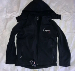 B&C Jacket XL Black Hooded Softshell / Optrel Promotion - Picture 1 of 7